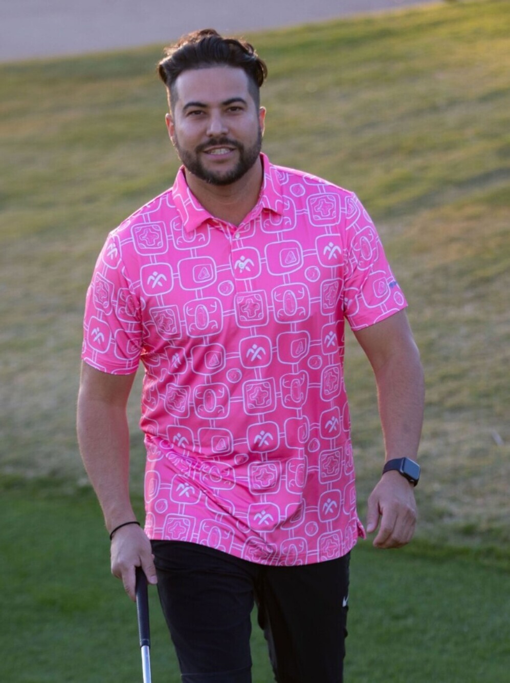 UPSAINT Mens XL Hawaiian Floral Print Polo Golf Shirt Save the Turtles XXL NWT